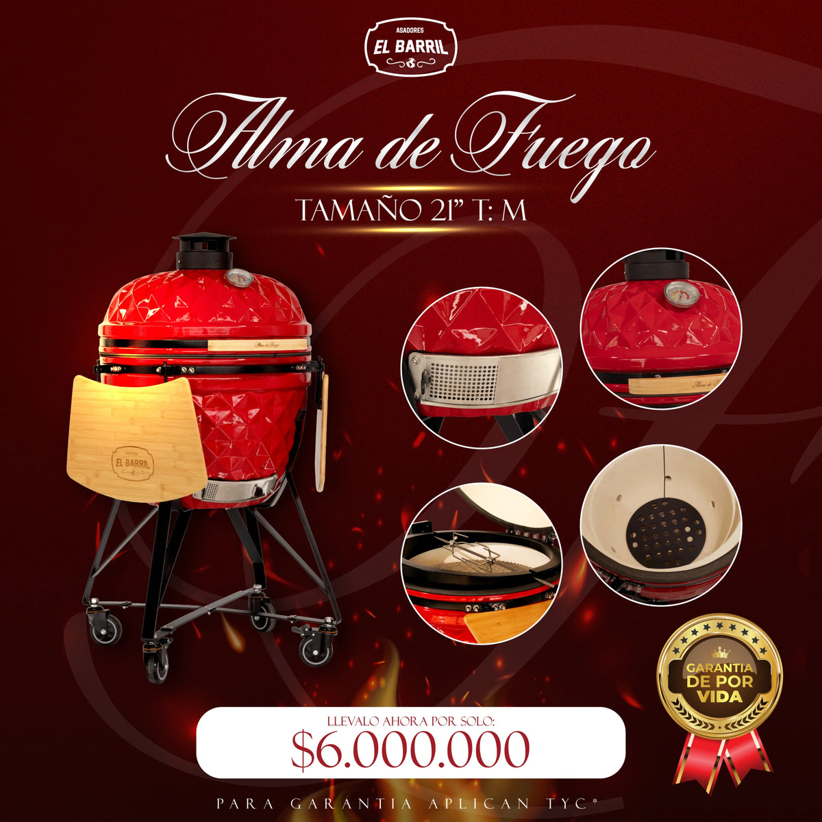 ALMA DE FUEGO l KAMADOS EXCLUSIVOS Y PROFESIONALES ❤️🔥 - Asadores El Barril