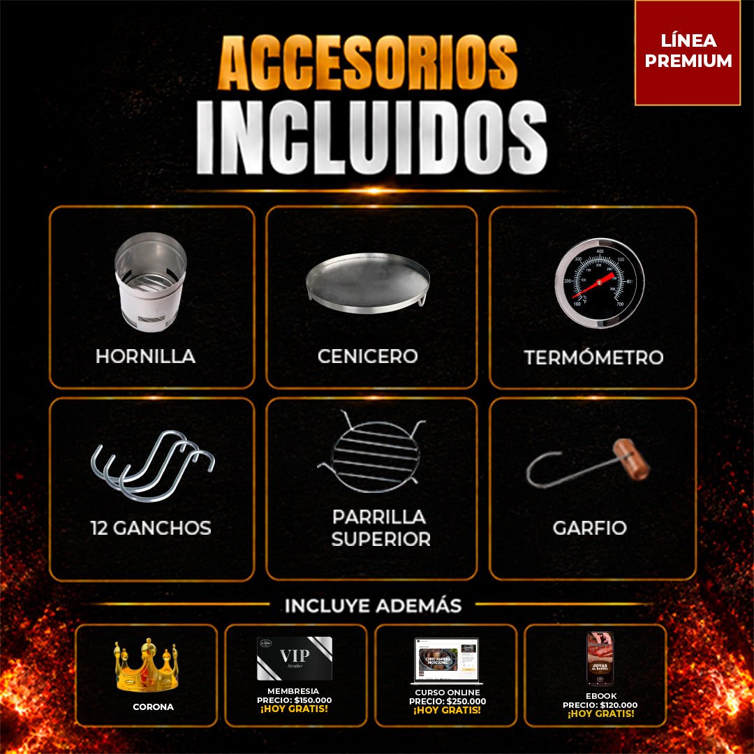 ⭐Barril XXL Linea Premium 100LB - Asadores El Barril