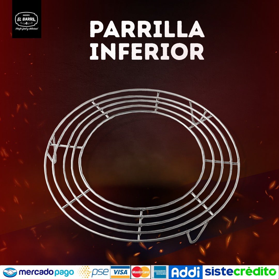 Parrilla Inferior para Asador de Barril - Asadores El Barril