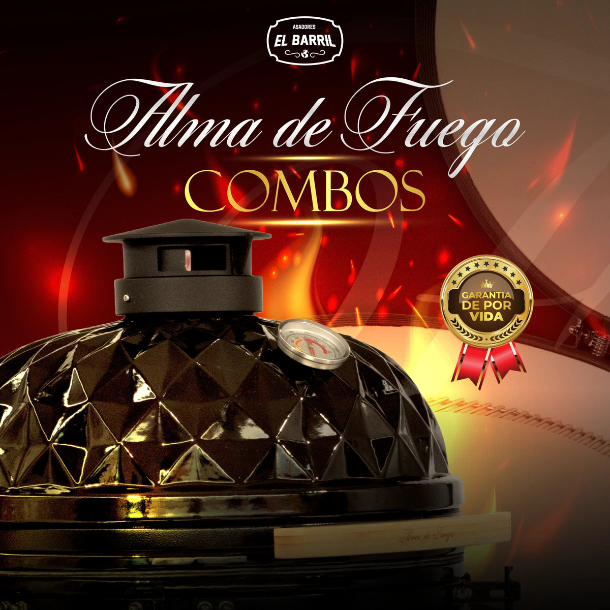 ALMA DE FUEGO l COMBOS PREMIUM l KAMADOS EXCLUSIVOS Y PROFESIONALES ❤️‍🔥 - Asadores El Barril