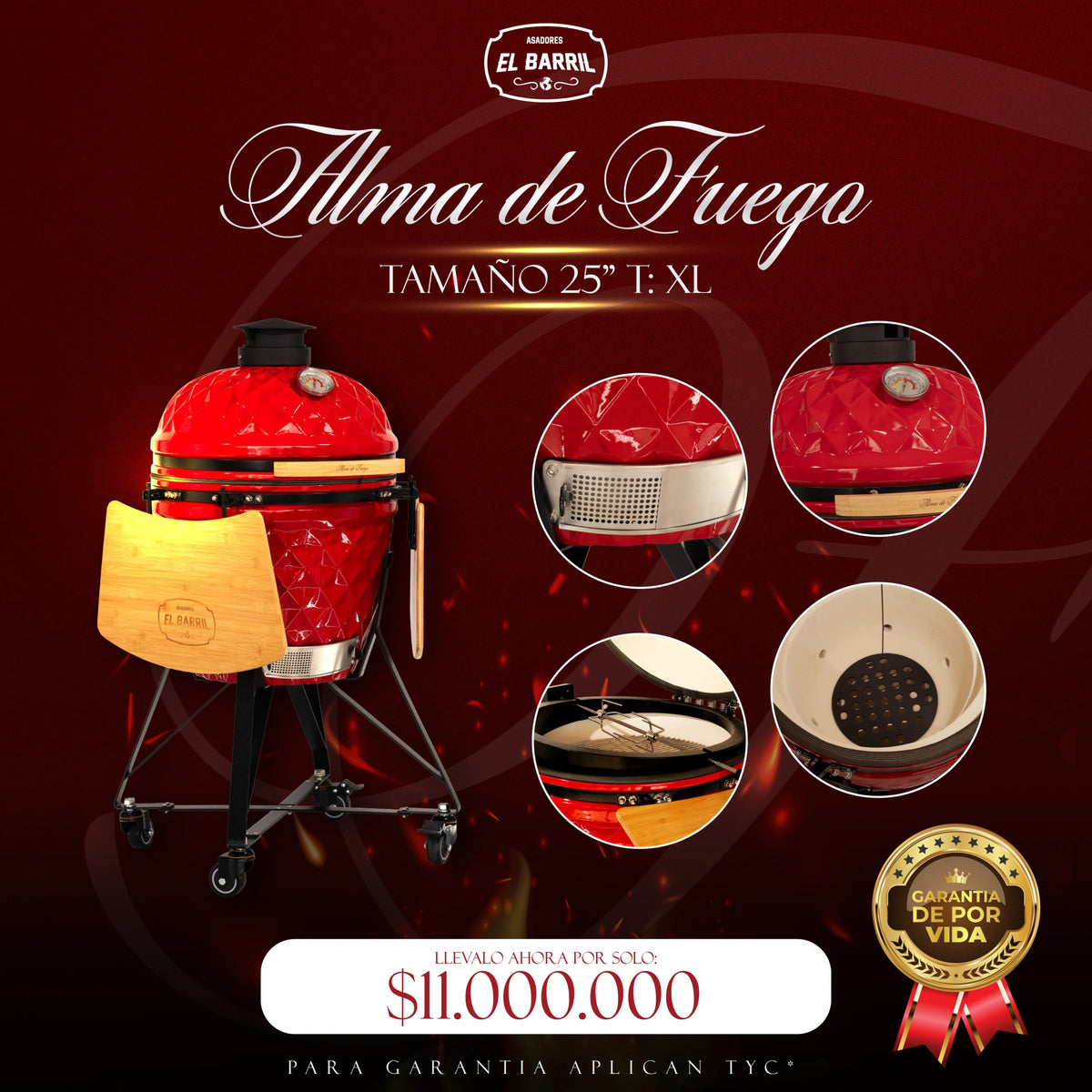 ALMA DE FUEGO l KAMADOS EXCLUSIVOS Y PROFESIONALES ❤️‍🔥 - Asadores El Barril
