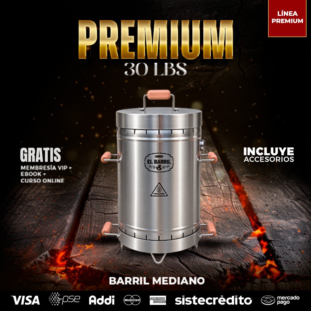 ⭐Barril XXL Linea Premium 100LB - Asadores El Barril