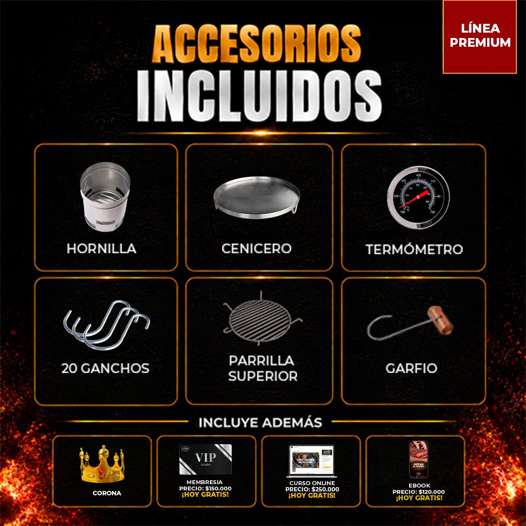 ⭐Barril XXL Linea Premium 100LB - Asadores El Barril