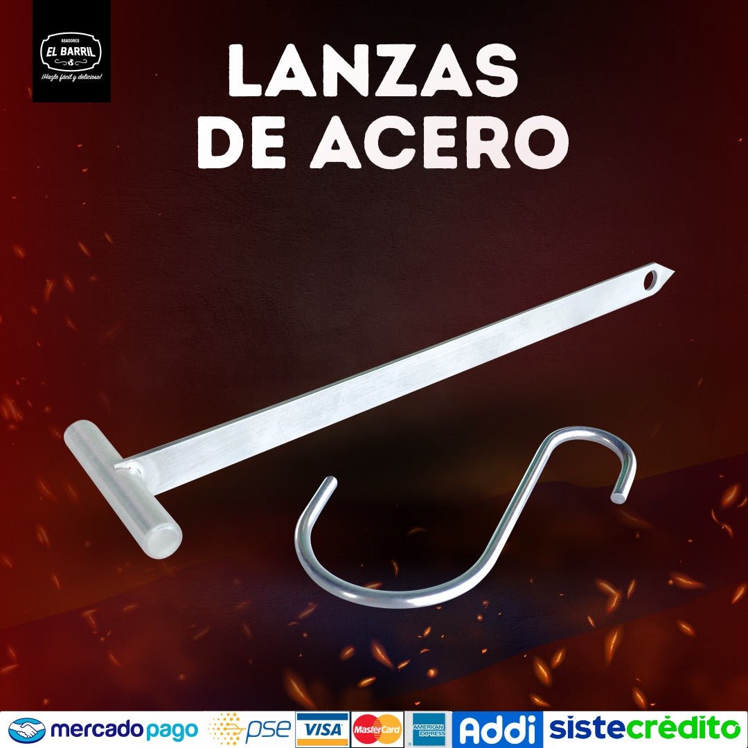Lanzas de acero - Asadores El Barril